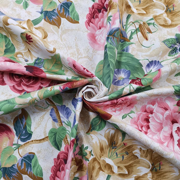 100% Kain Cetakan Berserakan Poliester